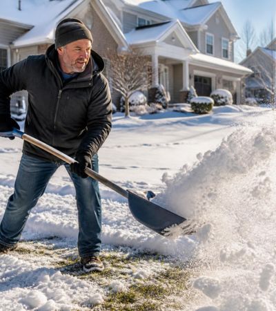 removing snow
